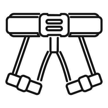 Bebek yürütme asistanı kemerinin basit vektör simgesi