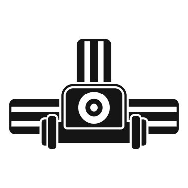 Kredi kartı okuyucusu tarafından taranan basit bir kredi kartı simgesi