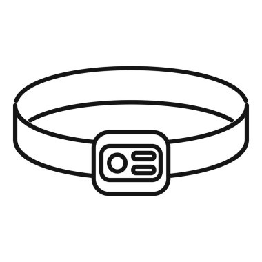 Kamp gezisi için gerekli malzemeyi temsil eden baş lamba simgesi