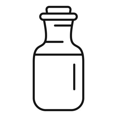 Mantar kapaklı basit bir çizgi simgesi, web ve mobil tasarım projelerinde kullanım için uygun