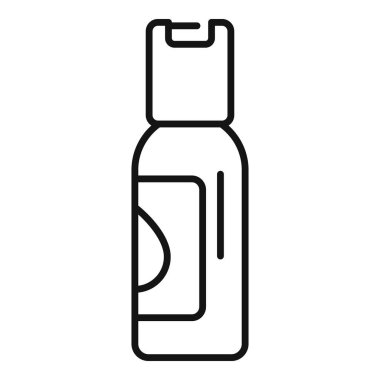 Biber gazı şişesinin basit bir simgesi. Genellikle kişisel güvenlik ve nefsi müdafaa için kullanılır.