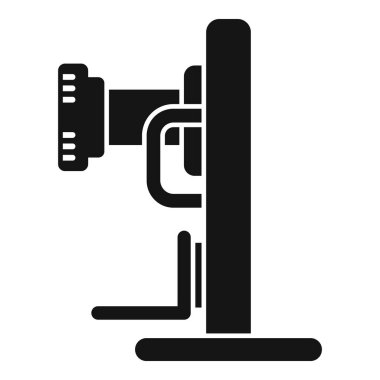 Glyph tarzı simge hastanede kan nakli için tıbbi ekipmanı temsil ediyor.