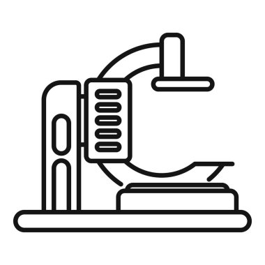 Manyetik rezonans görüntüleme makinesi simge çiziyor