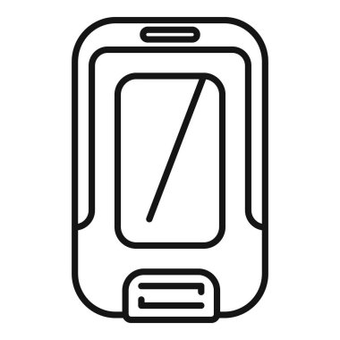 Giriş izni vermeden önce biletin onaylanması gereken bir toplu taşıma onaylayıcısının satır simgesi