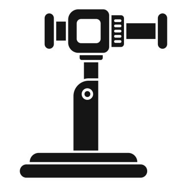 Bu bir standda duran elektronik hız kontrol cihazının kabartma vektörü.