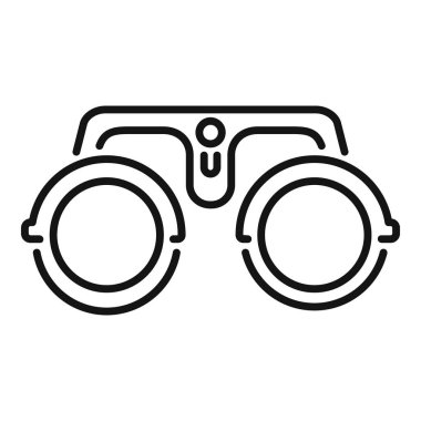 Görme sorunu olan bir hasta için doğru gözlük reçetesini belirlemek için deneme çerçevesi kullanılıyor