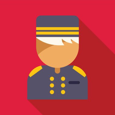 Yüzü olmayan belboy karakteri üniformasını giyiyor.