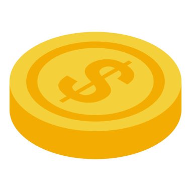 Madeni kavramları temsil eden bir dolar işaretli altın sikke.