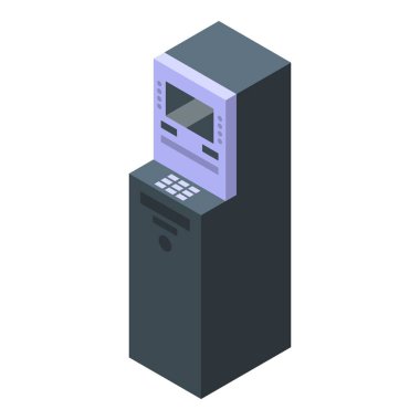 ATM terminali ayakta, müşterilere güvenli mali işlemler yapma olanağı sağlıyor