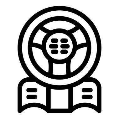 Oyun direksiyonunu temsil eden basit bir simge, yarış video oyunları için bir denetleyici