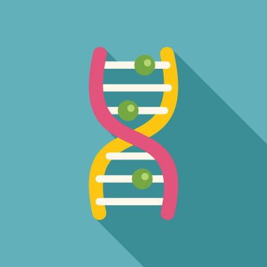 Genetik kodun karmaşıklığını sembolize eden canlı bir deniz mavisi arkaplanına karşı renkli DNA çift sarmal yapısı tasvir edilir