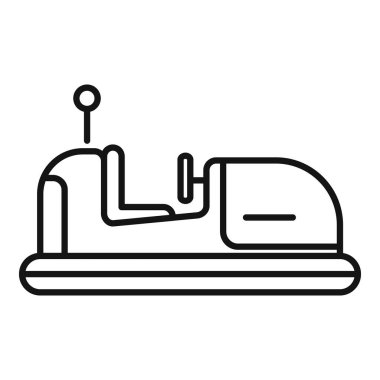 Çarpışan bir arabanın basit çizimleri lunapark gezilerinin heyecanını çağrıştırıyor.