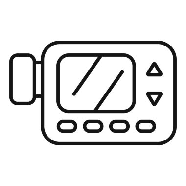 Balık tutmak için su derinliğini gösteren basit bir yankı ses simgesi