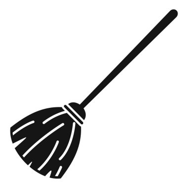 Bir cadının süpürgesinin bu basit vektör simgesi cadılar bayramı, temizlik ve cadılıkla ilgili projeler için mükemmeldir.