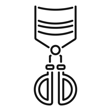 Mutfak maşalarında ana hatlı ikon vektör çizimi servis ediliyor