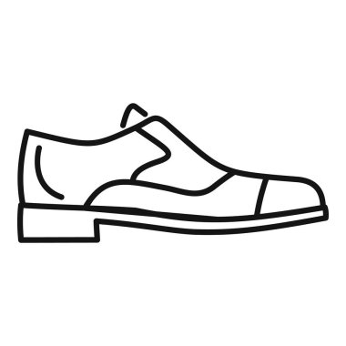 Giysi ayakkabısının basit vektörü, stili ve profesyonelliği temsil ediyor.