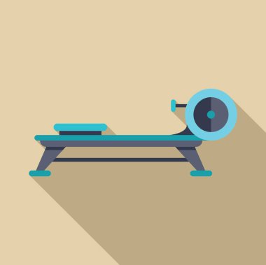 Etkili kardiyovasküler egzersiz ve evde veya spor salonunda güç eğitimi için tasarlanmış modern kürek makinesi