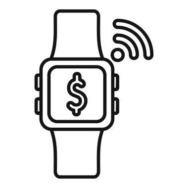 Akıllı saat bağlantısız nfc ödemesi yapmak için veri gönderiyor