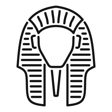 Bu basit siyah-beyaz çizgi, Tutankamon 'un ikonik defin maskesi tasviri yoluyla antik Mısır' ı anımsatıyor.