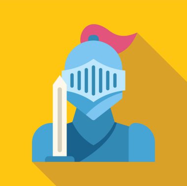 Bu vektör illüstrasyonunda tam zırhlı ve kılıç tutan bir şövalye var. Tarihi ve fantezi projeleri için mükemmel.