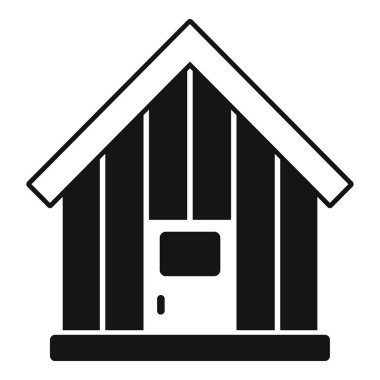 Bu ahşap bir sauna binasının vektör illüstrasyonudur. Rahatlamak ve buhar kaplıcasının keyfini çıkarmak için mükemmeldir.