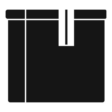 Bu basit vektör simgesi lojistik ve gemiyle ilgili tasarımlar için uygun bir dağıtım kutusunu temsil eder