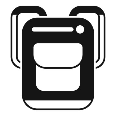 Bir VR oyun kulaklığının siyah katı simgesi