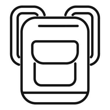 Sırt çantası simgesi ana hatlarıyla yürüyüş, kamp, seyahat gibi şeyleri temsil eder.