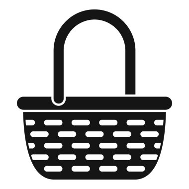 Bu basit piknik sepeti ikonu açık hava yemeklerini ve yaz yemeklerini çağrıştırıyor.