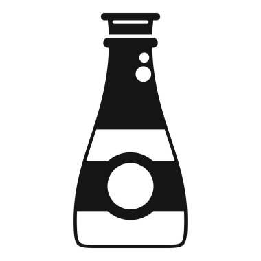 Bir şişe şampanyanın mantarıyla basit bir ikonu, özel bir olayı kutluyor.