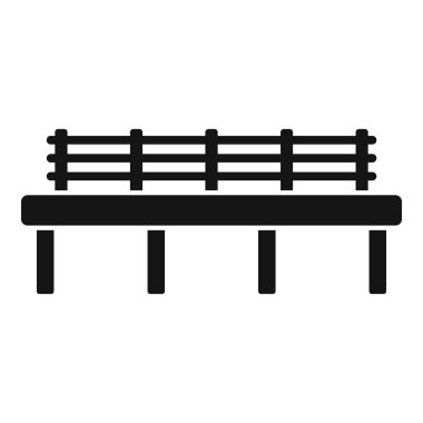 Beyaz arkaplanda izole edilmiş, dört ayaklı simgesi olan basit bank