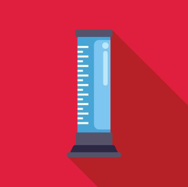 Mezuniyet silindiri kırmızı arka planda uzun bir gölge bırakıyor.