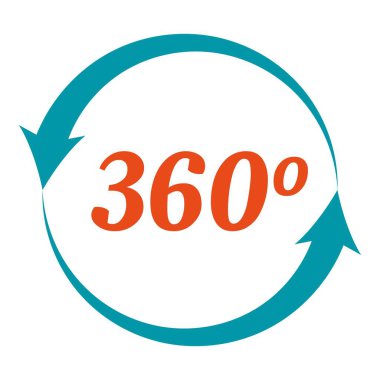 İki ok bir daire oluşturuyor ve 360 dereceyi işaret ediyor. Tam bir dönmeyi simgeliyor.