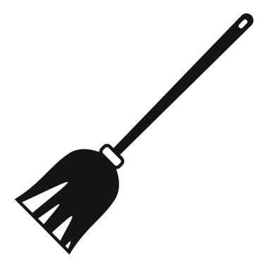 Tahta saplı klasik süpürge ve süpürge için açılı kıllar.