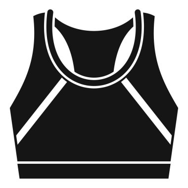 Spor sutyeninin bu basit tasviri spor giyim ve spor giyim projeleri için mükemmeldir.
