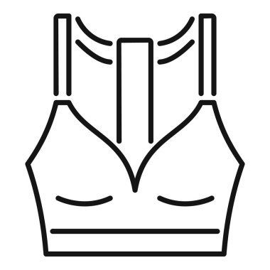 Spor sutyeninin bu simgesi fitness, atletizm ve aktivite kıyafetlerini temsil etmek için mükemmeldir.