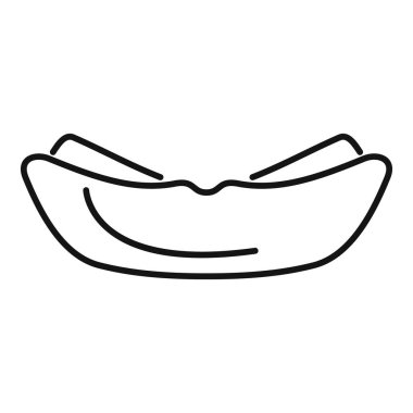 Ağız koruyucunun bu simgesi spor güvenliği ve diş korumasını temsil etmek için mükemmel.