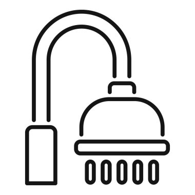 Bu duş başlığı simgesi, duş alma, banyo ve çamaşır yıkama ile ilgili web siteleri ve uygulamalar için mükemmeldir.