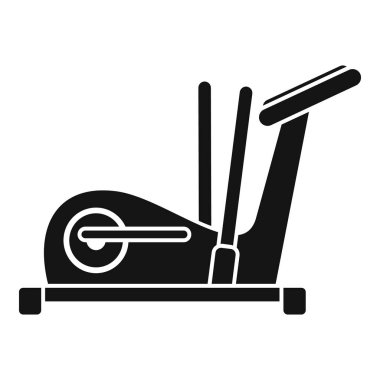 Modern eliptik kros eğitmeni simgesi spor yapmayı, aktif yaşam tarzlarını ve sağlıklı alışkanlıkları teşvik etmeyi temsil eder.