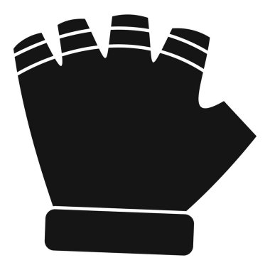 Açık parmaklı siyah fitness eldivenleri spor tarzını gösteriyor.