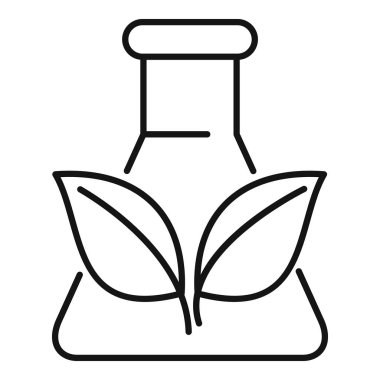 Bu basit simge, bir laboratuarda kullanılan ve incelenen doğa kavramını temsil ediyor.