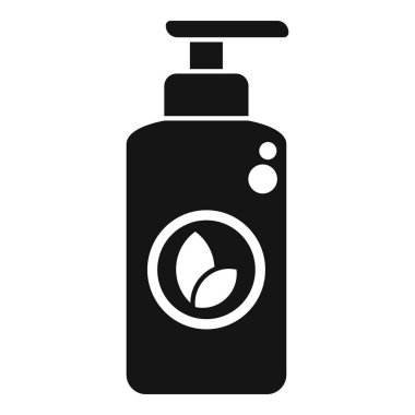 Elleri ya da bedeni yıkamak için eko dostu bir ürün içeren bir dağıtıcının basit vektörü