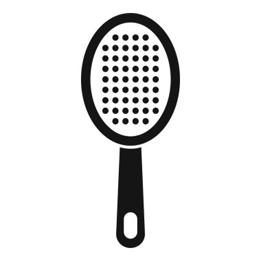 Bu basit vektör simgesi, yiyecekleri sıvılardan ayırmak için kullanılan yaygın bir araç olan mutfak süzgecini temsil eder.
