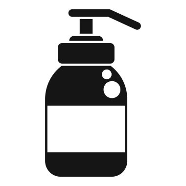 Pompalı plastik bir şişenin simgesi. Sabun, şampuan ya da duş jelini temsil etmek için kullanışlı.