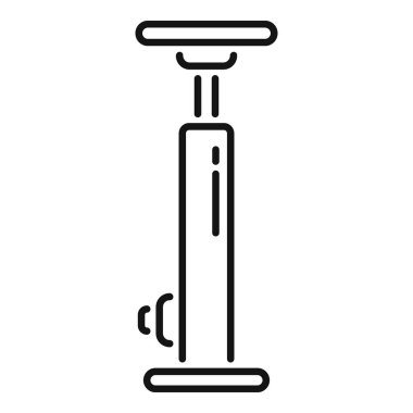 Basit taslak bisiklet pompa ikonu, bisiklet veya bisiklet tamir görselleri için mükemmel