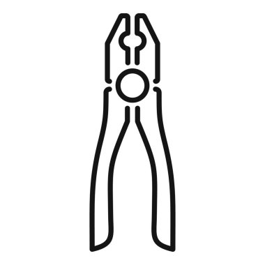 Bu basit vektör illüstrasyonunda bir çubuk tutan bir çift kerpeten tasvir edilir, inşaat, onarım ve diy ile ilgili projeler için idealdir