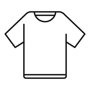 Klasik yakalı bir tişörtün basit vektörü giyim mağazaları, moda blogları ve web siteleri için iyidir.