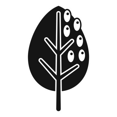 Zeytin dalı uzatan basit bir siyah beyaz simge.