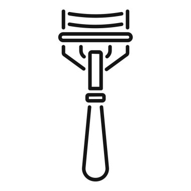 Bu basit jilet simgesi, tıraş ve saç kesimi için bir araç, hijyen ve tımarla ilgili tasarımlarda kullanmak için ideal.