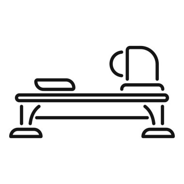 Kürek çekme makinesi simgesi, egzersiz yoluyla kardiyovasküler sağlığı ve dayanıklılığı geliştirme kavramını temsil etmektedir